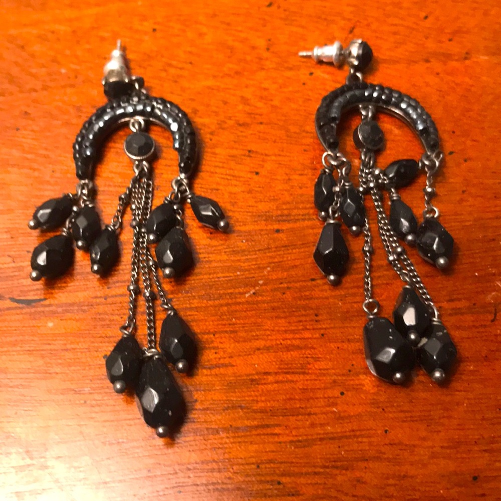 Black sexy earrings